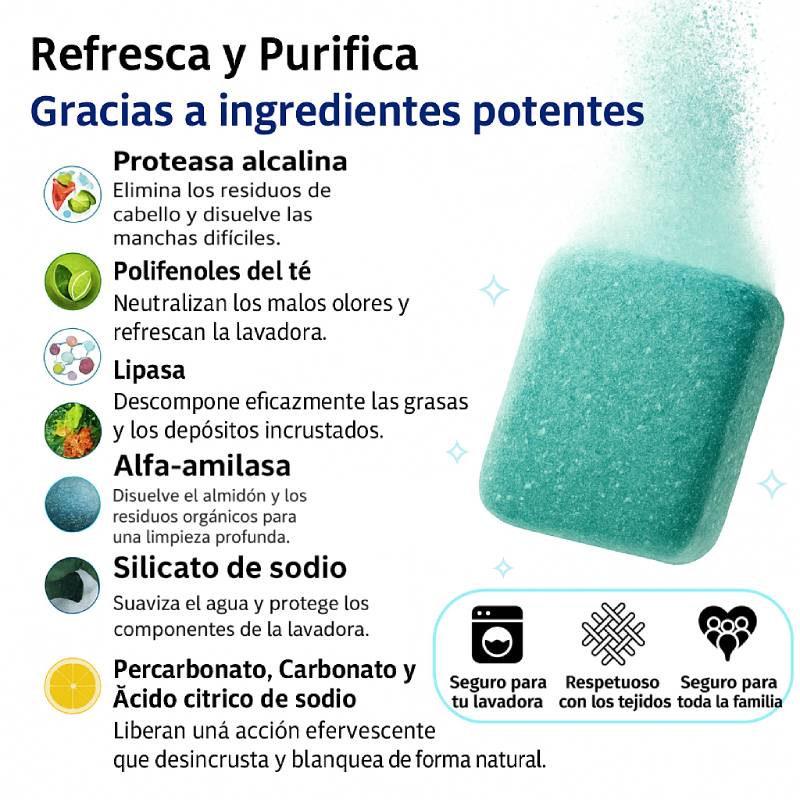Pastillas Detox para Lavadora