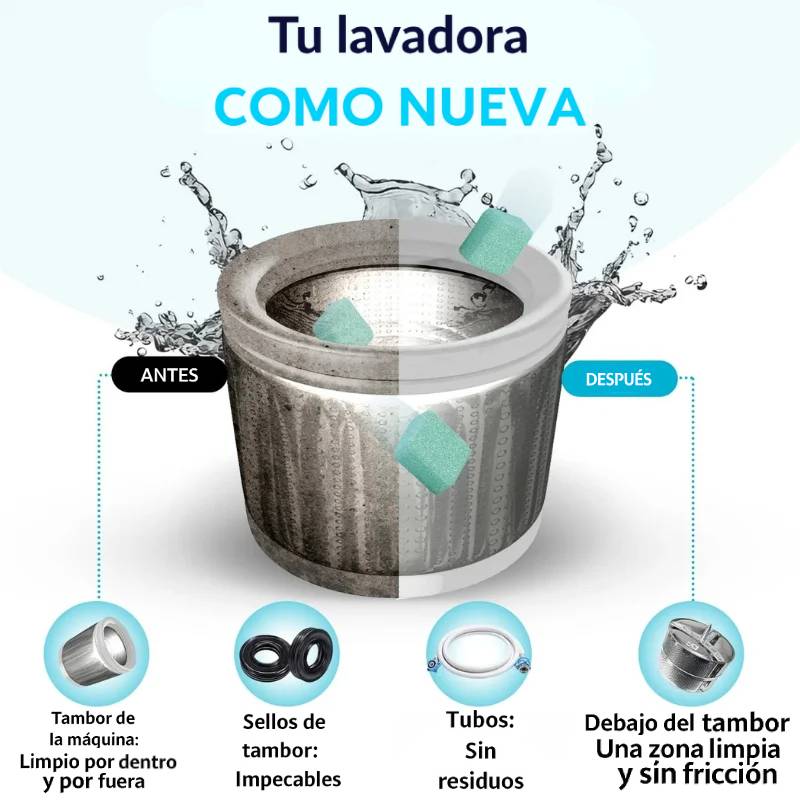Pastillas Detox para Lavadora