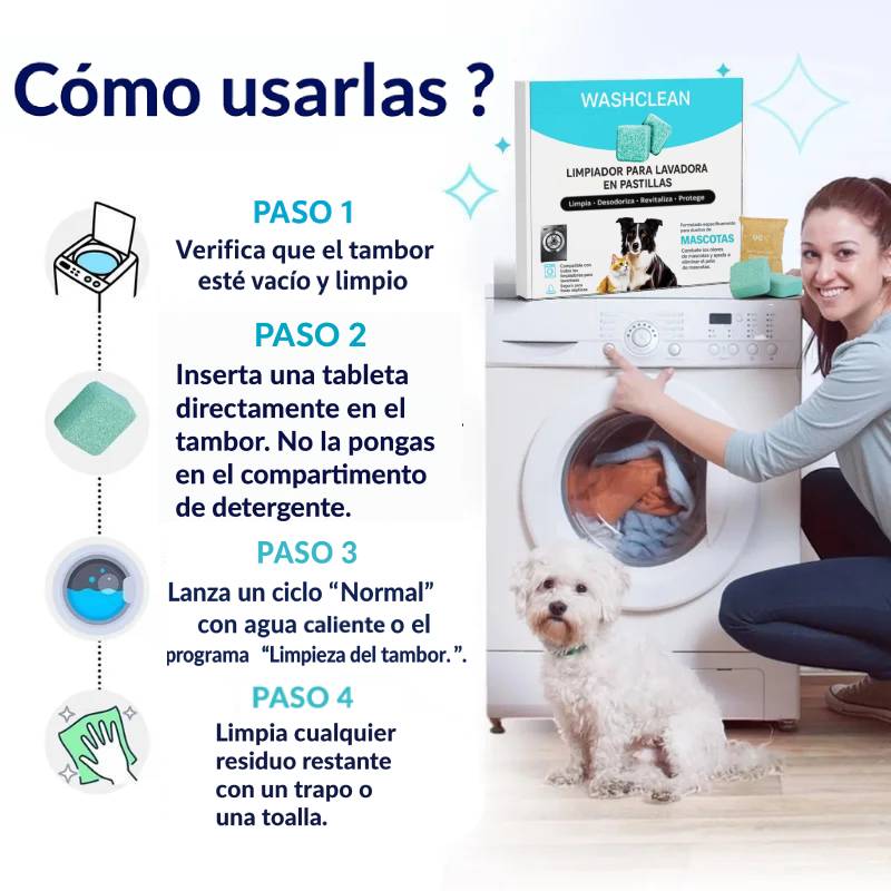 Pastillas Detox para Lavadora